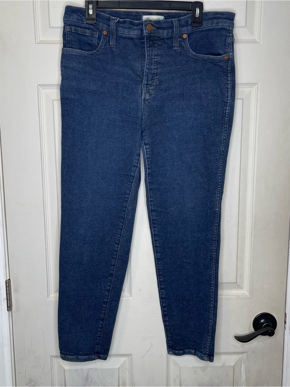 Madewell Mid-Rise Stovepipe Jeans in Dalesford Wash Sz 32